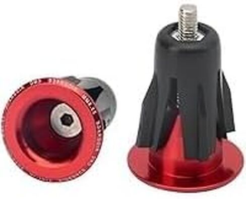 قطعة واحدة من سدادات نهاية مقود الدراجة باللون الأحمر، مقابس نهاية قضيب الدراجة القابلة للتعديل، قابس قضيب المقبض، غطاء نهاية مقبض الدراجة، أجزاء ومكونات أغطية مقود الدراجة من سبائك الألومنيوم، مقابض الدراجة in Kuwait