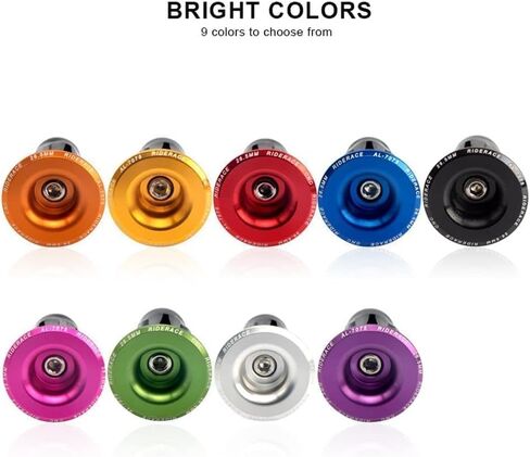 قطعة واحدة من سدادات نهاية مقود الدراجة باللون الأحمر، مقابس نهاية قضيب الدراجة القابلة للتعديل، قابس قضيب المقبض، غطاء نهاية مقبض الدراجة، أجزاء ومكونات أغطية مقود الدراجة من سبائك الألومنيوم، مقابض الدراجة in Kuwait