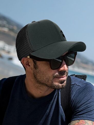 Trucker Hats for Men - Baseball Cap Adjustable Snapback Breathable Classics Mesh Back Cap Multicolor XL in Saudi Arabia