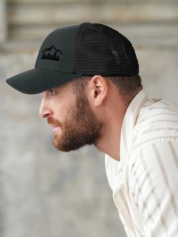 Trucker Hats for Men - Baseball Cap Adjustable Snapback Breathable Classics Mesh Back Cap Multicolor XL in Saudi Arabia