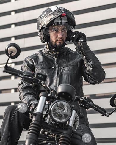 ILM Vintage Full Face Modular Motorcycle Helmet for Adults Men ATV UTV with 180° Reversible Chin Guard DOT Model-B707(Army Green, S) in Kuwait