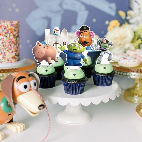 48 قطعة من أغطية الكب كيك المستوحاة من الألعاب لمستلزمات حفلات أعياد الميلاد، وحفلات الزفاف، ومفضلات الفصول الدراسية in Kuwait