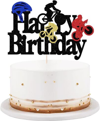 Mountain Biking Cake Topper - bike Cake Topper,bicycle Cake Topper,Sports Themed Cake Toppe Decoration，Birthday Party Cake Decoration Supplies in Saudi Arabia