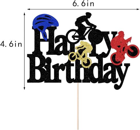 Mountain Biking Cake Topper - bike Cake Topper,bicycle Cake Topper,Sports Themed Cake Toppe Decoration，Birthday Party Cake Decoration Supplies in Saudi Arabia