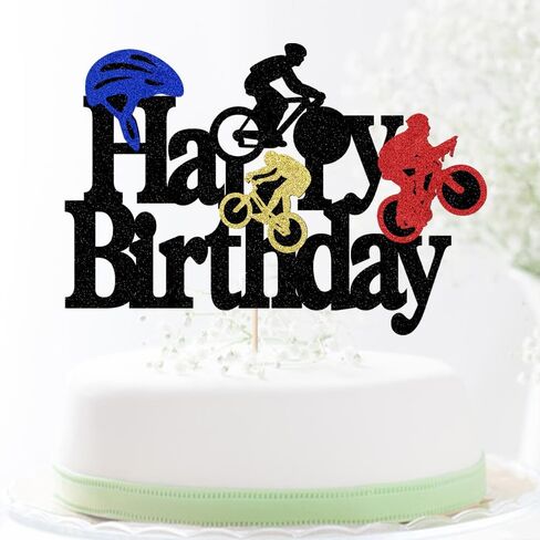 Mountain Biking Cake Topper - bike Cake Topper,bicycle Cake Topper,Sports Themed Cake Toppe Decoration，Birthday Party Cake Decoration Supplies in Saudi Arabia