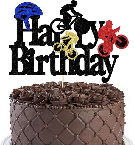 Mountain Biking Cake Topper - bike Cake Topper,bicycle Cake Topper,Sports Themed Cake Toppe Decoration，Birthday Party Cake Decoration Supplies in Saudi Arabia
