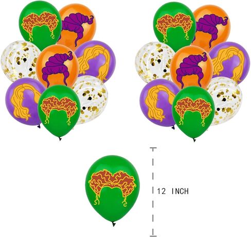 لوازم حفلات أعياد الميلاد من Hocus Pocus، تتضمن ديكورات حفلات Hocus Pocus لافتة عيد ميلاد، وغطاء للكيك، وغطاء للكب كيك، وبالون in Kuwait