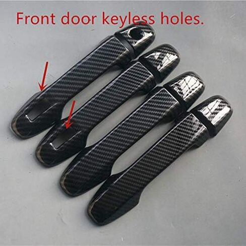 ZiWen Sport Gloss Black Print Door Handle Cover Trim for Subaru Forester Asent BRZ Impreza 2019 2020 2021 2022 2023 2024 (Black) in Saudi Arabia