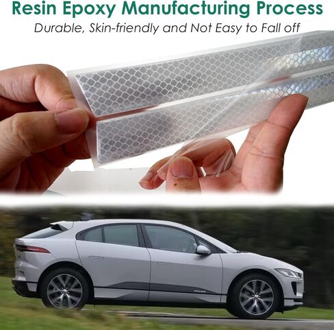 4 Pcs Door Handle Wrap Compatible with Tesla Model X (2016-2023) Accessories Car Door Handle Cover Trim Protector Sticker Decal Carbon Fiber Exterior Upgrade Modification (Black) in Saudi Arabia