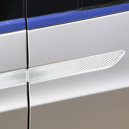 4 Pcs Door Handle Wrap Compatible with Tesla Model X (2016-2023) Accessories Car Door Handle Cover Trim Protector Sticker Decal Carbon Fiber Exterior Upgrade Modification (Black) in Saudi Arabia