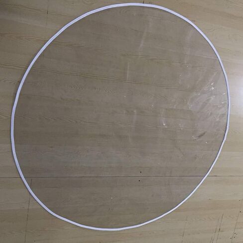 Floor Mat Plastic Splat Mat Highchair Mat for Floor, Waterproof High Chair Floor Protector, Multi-Purpose Playmat for Playing and Feeding, Clear, Round, Non Slip in Saudi Arabia