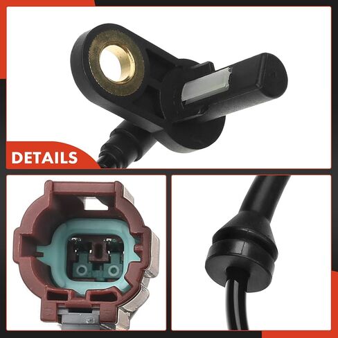A-Premium ABS Wheel Speed Sensor Compatible with Nissan Models - Altima 2002-2004, L4 2.5L/V6 3.5L, Sedan - Rear Driver and Passenger Side, 2-PC Set, Replace# 47901-8J000, 47900-8J000 in Saudi Arabia