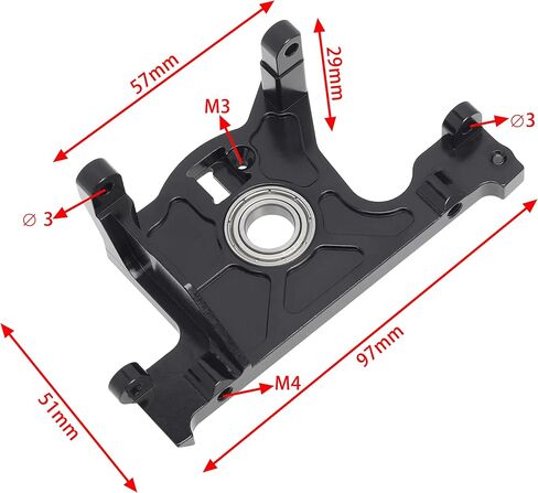 حامل محرك DKKY لـ 4x4 ​​VXL Slash Rusler Stampede LCG 1/10 RC أجزاء ترقية الزاحف، محمل 10x19x5 مم in Kuwait