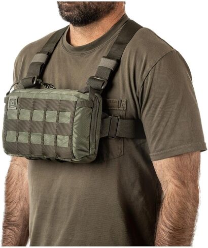 5.11 Tactical Skyweight Survival Chest Pack - 2-Liter Capacity, Adjustable Harness, Ambidextrous CCW Compartment - Sage Green, 1 SZ, Style 56769 in Saudi Arabia