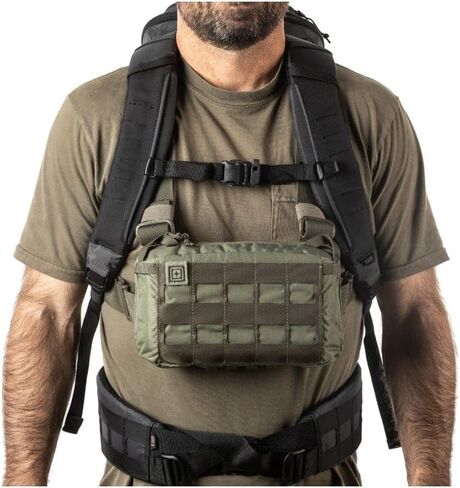 5.11 Tactical Skyweight Survival Chest Pack - 2-Liter Capacity, Adjustable Harness, Ambidextrous CCW Compartment - Sage Green, 1 SZ, Style 56769 in Saudi Arabia