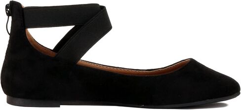 Women's Classic Ballerina Flats with Elastic Crossing Ankle Straps Ballet Flat Yoga Flat Shoes Slip On Loafers in Saudi Arabia