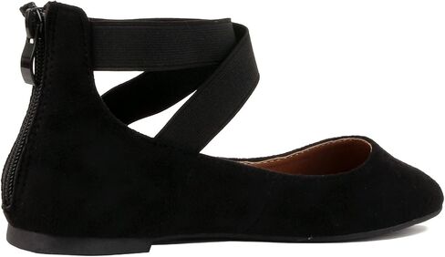 Women's Classic Ballerina Flats with Elastic Crossing Ankle Straps Ballet Flat Yoga Flat Shoes Slip On Loafers in Saudi Arabia