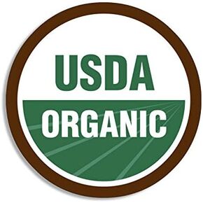 Round USDA Organic Official Logo Sticker (go Green Symbol Decal Certified Vinyl Decal for car Truck Laptop or Tumbler (3 inch)