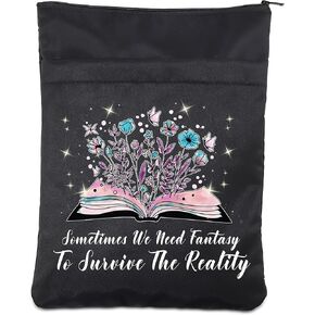 CMNIM Romance Reader Book Sleeve Sometimes We Need Fantasy Bookish Merch Gift for Fantasy Book Lovers Book Cover Protector