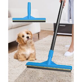 Carpet Rake for Pet Hair Removal,Adjustable Handle Carpet Rake Cat Dog Hair Remover,Reusable Carpet Scraper Dog Cat Deep Hair Cleaner Remover Tool for Rugs, Mats, Couch, Furniture (57'' Extra Large)