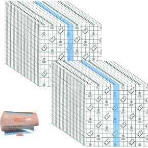 50 Pieces Transparent Stretch Adhesive Bandage Large Waterproof Transparent Film for Tattoo Initial Healing and Skin Repair (4x4 Inch)