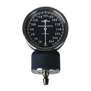 Medline Premier Handheld Aneroid Luminous Gauge, Precision Blood Pressure Monitor with Clear Dial Display