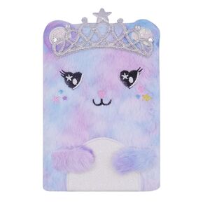 Cute Animal Pattern Notebook Fluffy Plush Colorful Notebook Journal Fuzzy Hardcover Diary for Kids Girls Women