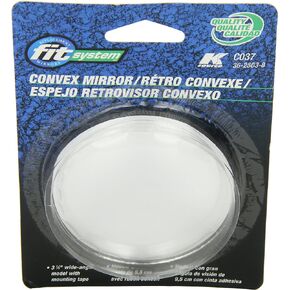 Fit System C037 Driver/Passenger Side Replacement Round Convex Mirror