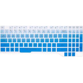 غطاء لوحة مفاتيح من السيليكون HRH لجهاز ASUS TUF FX505 FX505GT FX505DT FX705 FX705DY، ROG Strix GL503 GL504 GL703 GL704 GL704GM GL704GV GL704GW للألعاب، لون أخضر نعناعي