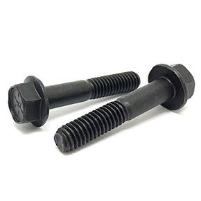 (15 Pieces) 1/2-13x2" Grade 8 Hex Flange Bolts Screws UNC Coarse Partial Threads Phos & Oil