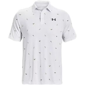 Under Armour Men's UA Playoff 2.0 Printed Polo (as1, Alpha, x_l, Regular, Regular) White