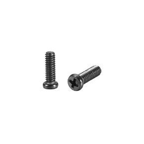 uxcell M2x7mm Phillips Screw Fastener Black 2.8mm Dia Screw Head for Laptop PC TV Fan Switch 200pcs