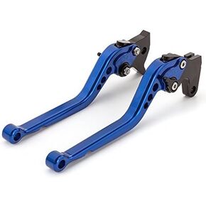FXCNC Racing Long Adjustable Brake Clutch Levers Set Pair for fit Yamaha XT660 XT660R XT660X 2004-2013,Warrior YFM350 2002-2004,Raptor YFM660 2001-2004 Motorcycle Aluminum