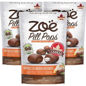Zoë Pill Pops for Dogs, Healthy Dog Treats, All Natural Dog Treats to Hide Medication, Assortment