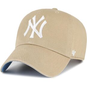 47 New York Yankees Ballpark Clean Up Dad Hat Baseball Cap - Khaki