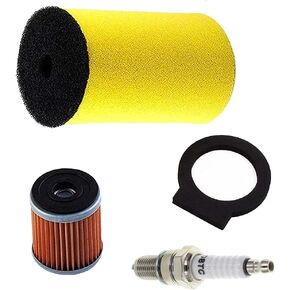 1YW-14451-00-00 Air Filter+oil filter+ spark plug compatible with Yamaha Timberwolf 250 YFB250FW 1994-2000 4x4, Big Bear 350, Kodiak 400, Moto-4 YFM250 YFM350ER 1987-1995