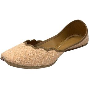 Red Punjabi Jutti Thread Work Ehnic Shoes Mojari Shoes Indian Juttis Khussa Shoes