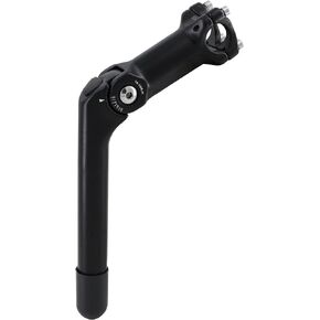 Adjustable Quill Stem Aluminum Alloy Length 200mm Diameter 25.4mm, 60°Adjustable Angle, 4-Bolt Fixing Suitable for MTB, Road Bikes, BMX