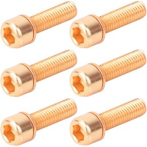 Alomejor M5x18mm Stem Screw Bike Stem Bolt Bike Steering Handlebar Parts with Spacer