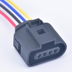 4 pin 1.5 Series Automotive Coil Extension Adapter Connector Horn Plug Air Inlet Pressure Sensor Plug 1J0973704 for Audi Volkswagen