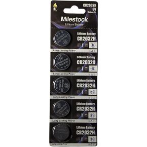 5-Pcs 3-Volt Lithium Coin Cell Battery Compatible with Toyota Prius 2004 2005 2006 2007 2008 2009 Keyless Entry Car Remote Key FOB, CR2032-0203-II