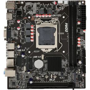 H110 Motherboard MATX - Supports LGA 1151 6th/7th/8th/9th Gen Processors, with Dual Channel DDR4, PCIe 3.0 X16, M.2 Slot, VGA, USB 3.0, USB 2.0,3.0