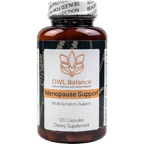 Menopause Support for Women - Menopause + Perimenopause Relief for Hot Flashes, Low Energy, Hormone Support - 120 Herbal Capsules