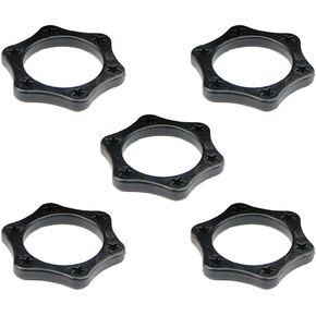 YXQ 5Pcs Mic Anti-Rolling Ring 38mm Handheld Microphone Rubber Anti Slip Shockproof Hexagonal Protection Rings,Black