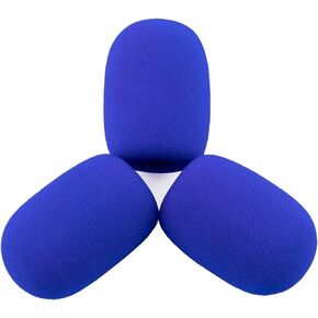 LEFXMOPHY Windscreen Compatible for EPOS PC38X H6Pro H3Pro H3 Hybrid/Sennheiser GAME ONE PC37X Gaming Headset Microphone Pop Filter Protector, 3pack Blue Foam Accessories
