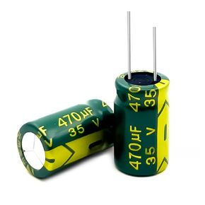 20PCS 470UF/25V Electrolytic Capacitor, High Frequency Aluminum Electrolytic Capacitors for Refrigerator, TV, LCD Monitor