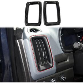 Carbon Fiber Air Vent Cover AC Outlet Trim kit Interior for Chevrolet Colorado 2015-2022 for GMC Canyon 2015-2022