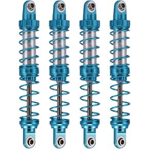kingsea 4Pcs 70mm RC Shock Absorber Oil Adjustable RC Damper Springs Compatible with Axial SCX10 TRX4 D90 1/10 RC Model Crawler Truck Parts