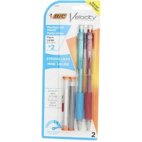 BIC Velocity Mechanical Pencil, Thick Point (0.9 mm), 2-Count