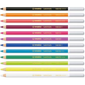 STABILO Chalk-Pastel Pencil CarbOthello - Pack of 12 - Essential Tones